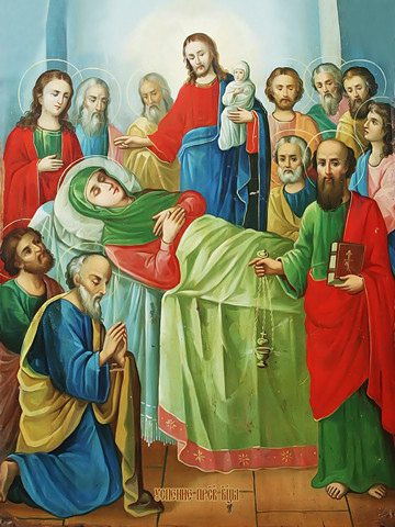 Успение Богородицы, 30x40x4 см, арт И13601