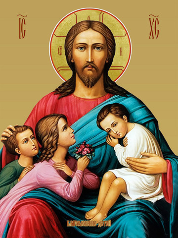 Благословение детей, 30x40x4 см, арт И13662