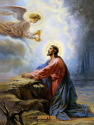 Моление о чаше, 30x40x4 см, арт И13691