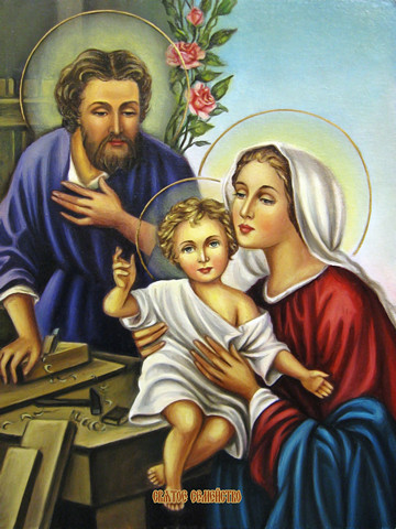 Святая семья, 30x40x4 см, арт И13702
