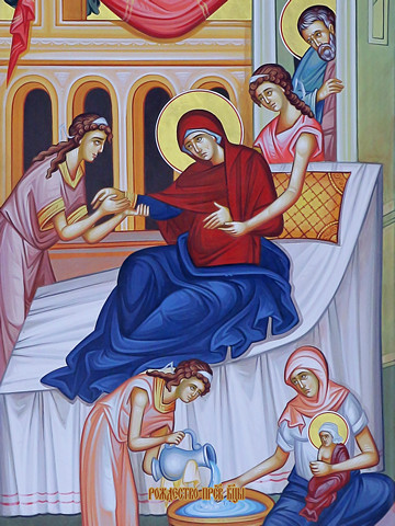 Рождество Пресвятой Богородицы, 30x40x4 см, арт И13742
