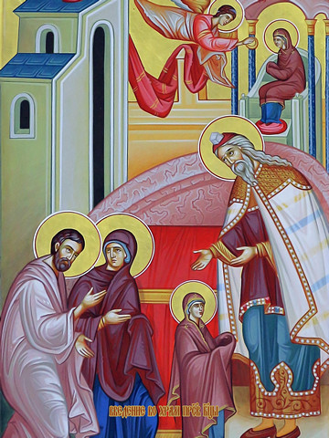 Введение во храм Пресвятой Богородицы, 30x40x4 см, арт И13743