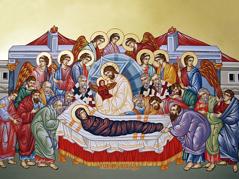 Успение Богородицы, 30x40x4 см, арт И13879
