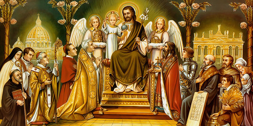 Иисус на троне, 25х52 см, арт И6933