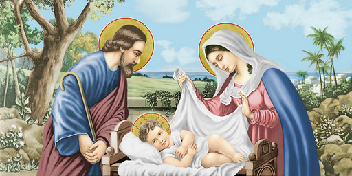 Богородица с Иисусом, 25х52 см, арт И6980