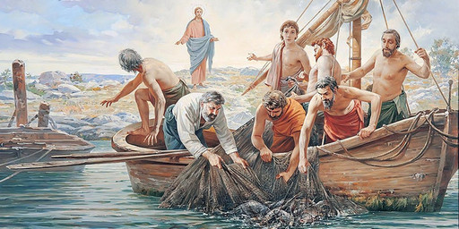 Иисус идущий по воде, 25х52 см, арт И7040