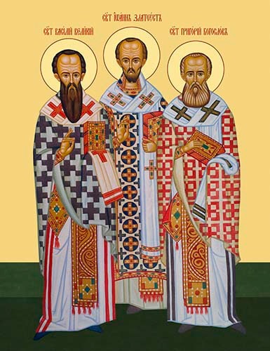 Три Святителя, 30x40x4 см, арт Ик25003