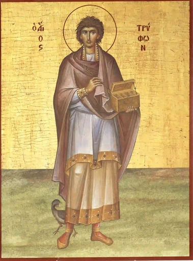 Трифон Апамейский, 12x16x3 см, арт А1000 Трифон Апамейский, 12x16x3 см, арт А1000