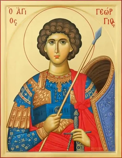 Великомученик Георгий, 12x16x3 см, арт А6538