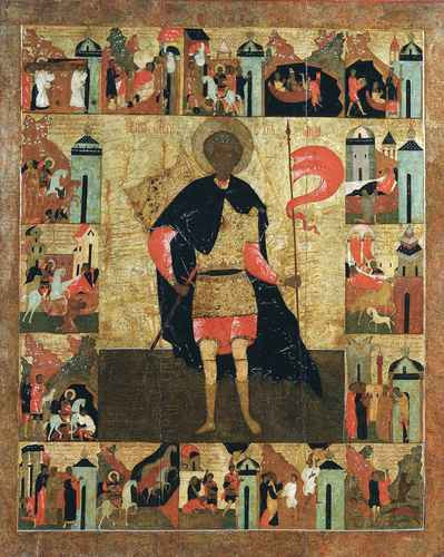 Великомученик Мина в житии, 12x16x1,8 см, арт А498 Великомученик Мина в житии, 12x16x1,8 см, арт А498