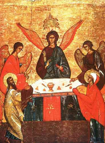 Ветхозаветная Троица 14 в, 9x12x3 см, арт А481