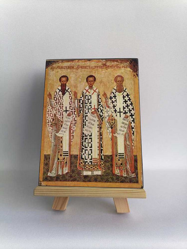 Вселенские учители. Новгород. Конец XV в, 9x12x3 см, арт Б0231