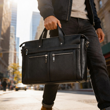 Вместительная сумка для ноутбука и документов.