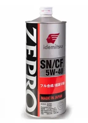 Масло моторное IDEMITSU 5W-40 ZEPRO EURO SPEC синтетическое SN 1л