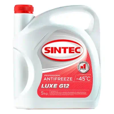 Антифриз Sintec Lux красный G12+ (-45) 5 кг