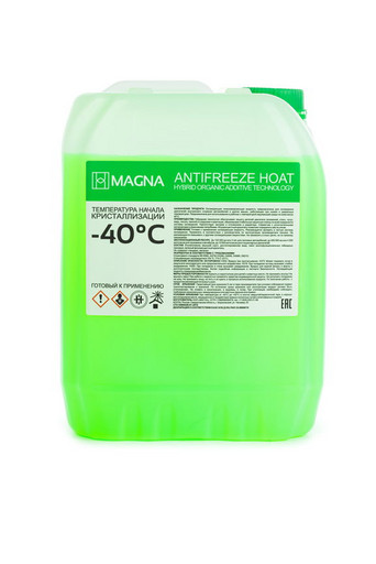 Антифриз MAGNA HOAT Standard Engine Coolant G-11 Green -40