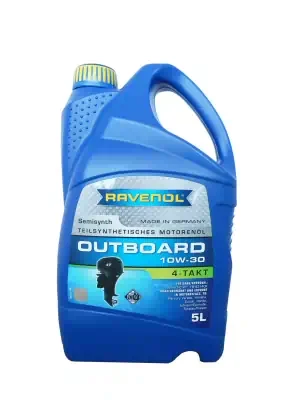 Масло моторное Ravenol 10W-30 Outboardoel 4T SM полусинтетическое 5л