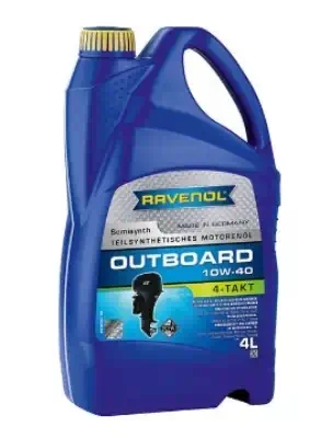 Масло моторное Ravenol 10W-40 Outboardoel 4T синтетическое 4л