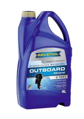 Масло Ravenol Outboard 2T Mineral минеральное 4л