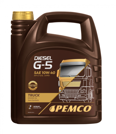 Масло моторное Pemco Diesel G-5 UHPD 10/40 API CI-4 Plus/SL ACEA E7