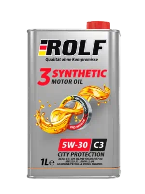 Масло моторное Rolf 3-Synthetic 5W-30 ACEA C3 синтетическое 1л