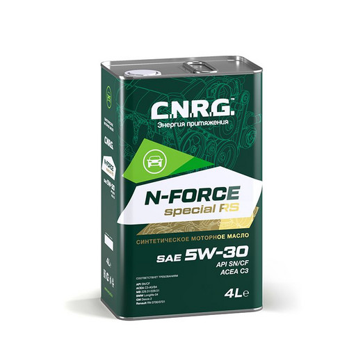 Масло моторное C.N.R.G. N-Force Special RS 5/30 API SN/CF ACEA С3