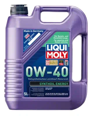 Масло моторное LiquiMoly 0W-40 Synthoil Energy синтетическое SM/CF А3/В4 5л