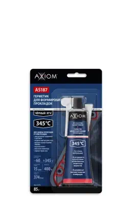 Герметик прокладка AXIOM RTV Silicone высокотемпературный черный 85 гр