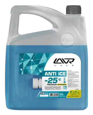 Жидкость стеклоомывающая зима готовая Lavr Anti - ice Premium до -25 С 3.9 л Ln1315