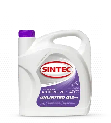 Антифриз Sintec Unlimited фиолетовый G12++ 5 кг