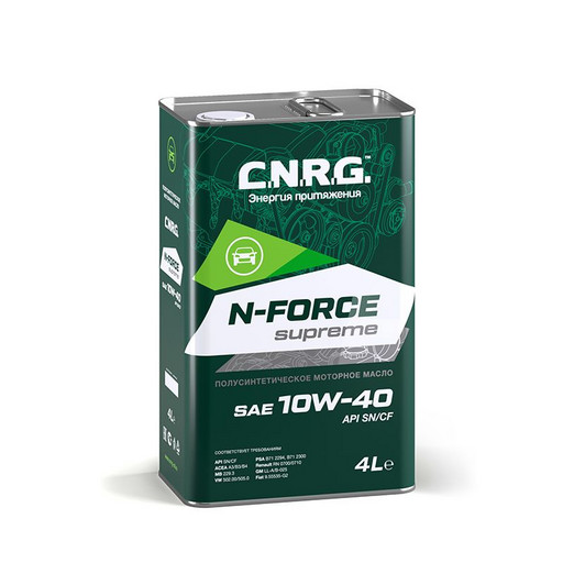 Масло моторное C.N.R.G. N-Force Supreme 10/40 API SN/CF ACEA A3/B4