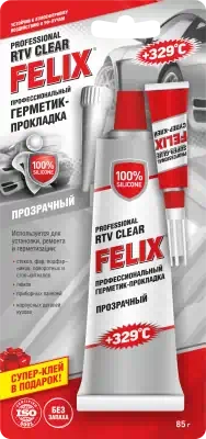 Герметик прокладка Felix прозрачный 85 г