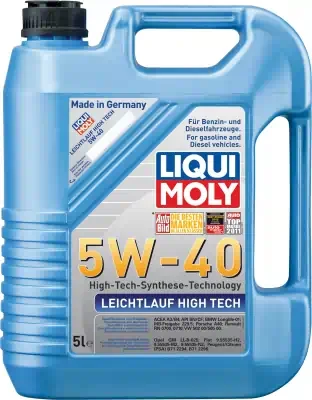 Масло моторное LiquiMoly 5W-40 Leichtlauf High Tech синтетическое SM/CF А3/В4 5л