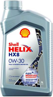 Масло моторное Shell Helix HX8 0/30 API SL