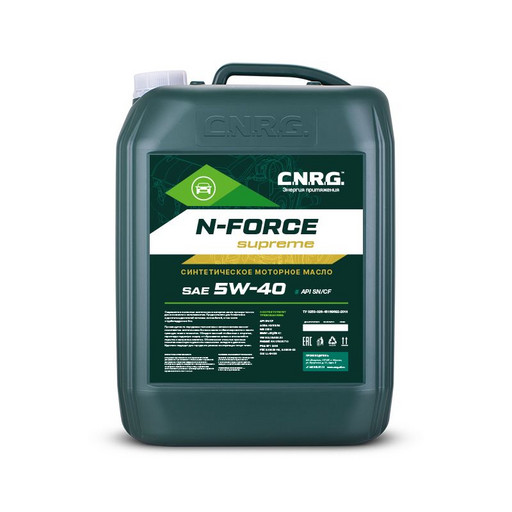 Масло моторное C.N.R.G. N-Force Supreme 5/40 API SN/CF ACEA A3/B4