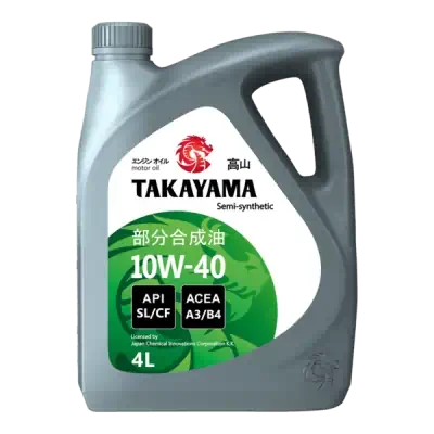 Масло моторное Takayama 10W-40 API SL/СF п/синтетическое пластик 4л