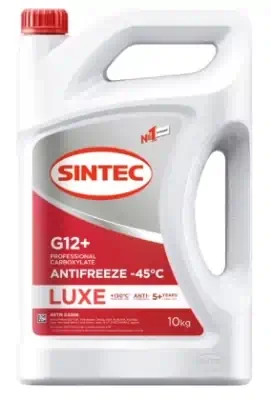 Антифриз Sintec Luxe красный G12+ (-45) 10 кг