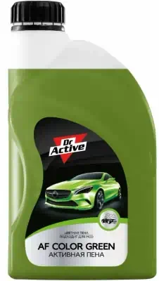 Автошампунь для б/мойки Sintec Dr.Activ Активная пена AF Color Green 1 л