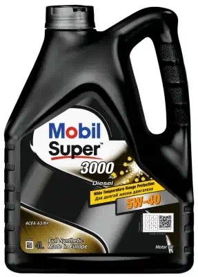 Масло моторное Mobil 5W-40 3000 Diesel Super синтетическое 4л