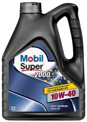 Масло моторное Mobil 10W-40 2000 Super п/синтетическое 4л