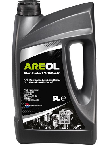 Масло моторное AREOL Max Protect 10/40 API SL/CF ACEA A3/A3