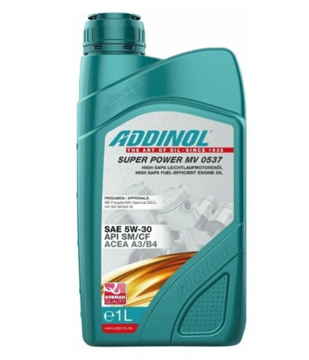 Масло моторное ADDINOL Super Power MV 0537 5/30 API SM/CF ACEA A3/B4