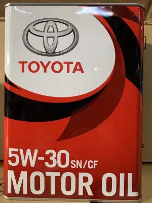 Масло моторное Toyota 5W30 Motor Oil SN/SF моторное синтетическое 4л