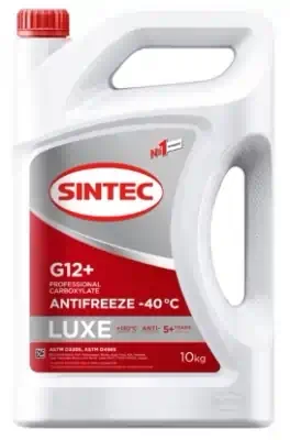 Антифриз Sintec Luxe красный G12+ (-40) 10 кг