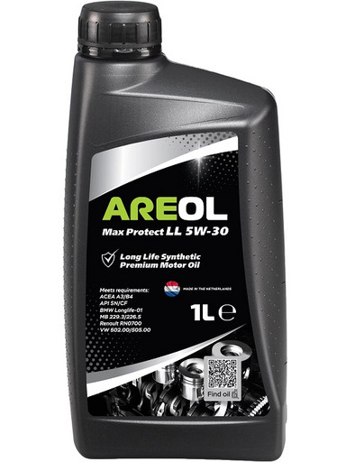 Масло моторное AREOL Max Protect LL 5/30 API SN/CF ACEA A3/B4