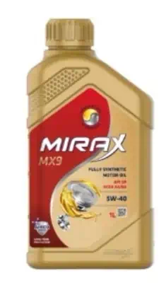 Масло моторное Mirax MX9 5W-40 API SP, A3/B4, VW 502.00/505.00, 229.3/229.5,BMW LL-01 синтетическое 1л