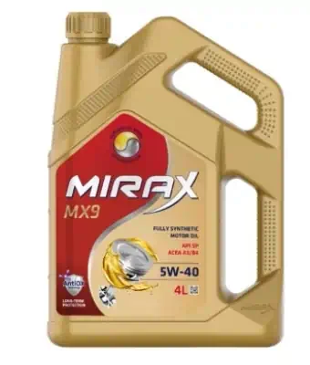 Масло моторное Mirax MX9 5W-40 API SP, A3/B4, VW 502.00/505.00, 229.3/229.5,BMW LL-01 синтетическое 4л