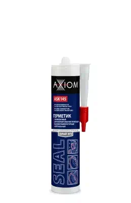 Герметик прокладка AXIOM RTV Silicone высокотемпературный серый 280 мл