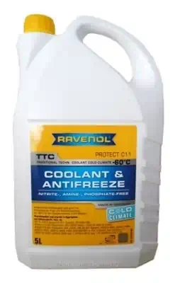 Антифриз Ravenol желтый TTC Cold climate (-60°) 5 кг