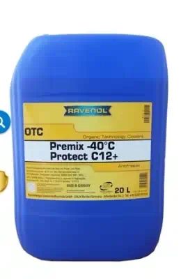 Антифриз Ravenol красно-лиловый OTC Premix C12+ (-40°) 20 кг